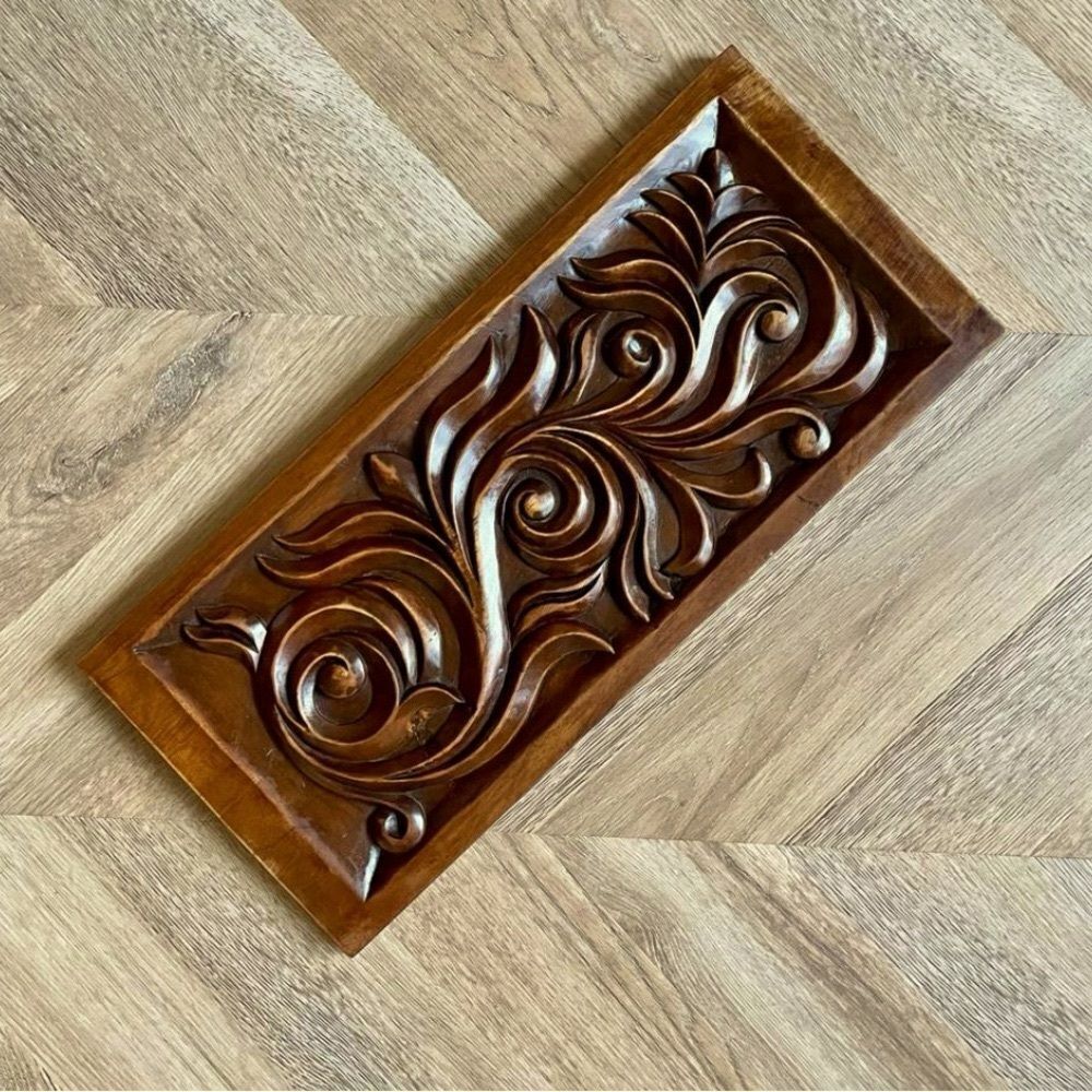 ♥️ OOAK Carved Polynesian Wooden Wall Art